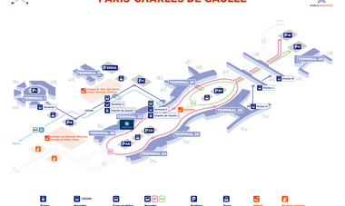 Plan Aéroport CDG 