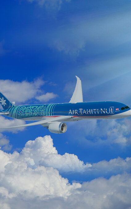 avion air tahiti nui dans le ciel avion air tahiti nui dans le ciel
