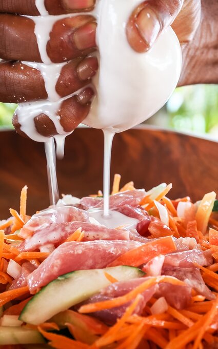 Poisson cru au lait de coco Poisson cru au lait de coco